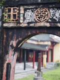 Carved Arch Inside the Imperial Palace, in Hue, Vietnam Photographic Print by David H. Wells