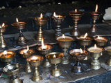Yak Butter Candles, Dochu La, Bhutan Photographic Print by Dennis Kirkland