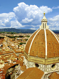 High Angle View of a Cathedral, Duomo Santa Maria Del Fiore, Florence, Tuscany, Italy Photographic Print by Miva Stock