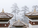 Chortens, Dochu La, Bhutan Photographic Print by Dennis Kirkland