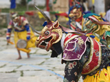 Ura Yakchoe Festival, Bumthang, Bhutan Photographic Print by Dennis Kirkland