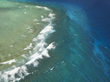 Wilkes Pass Surf Break, Near Namotu Island, Mamanuca Islands, Fiji Photographic Print by David Wall