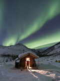 Caribou Bluff Cabin, White Mountain National Recreation Area, Alaska, USA Photographic Print by Hugh Rose