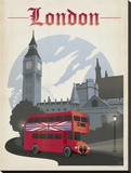 London Stretched Canvas Print by  Anderson Design Group