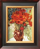 Vase with Daisies and Poppies Posters by Vincent van Gogh