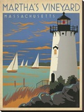 Martha's Vineyard Massachusetts Stretched Canvas Print by  Anderson Design Group