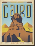 Cairo Ancient Egypt Stretched Canvas Print by  Anderson Design Group