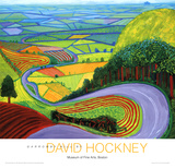Garrowby Hill Lámina por David Hockney