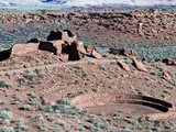 Native American Ruins at Wupatki National Monument, Arizona, USA Photographie par Luc Novovitch