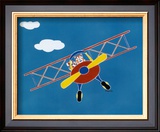Cat in a Plane II Poster by Shelly Rasche