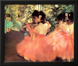 Ballerina in Red Prints by Edgar Degas