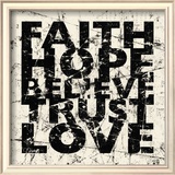 Marble Faith Hope Posters by Carole Stevens