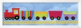 Rainbow Train Prints by Jane Davies