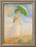 Woman with Parasol Art by Claude Monet