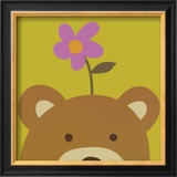 Peek-a-Boo VI, Bear Poster by Yuko Lau