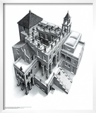 Ascending and Descending Prints by M. C. Escher