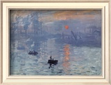 Impression, Sunrise Print by Claude Monet