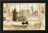 Flowers on the Windowsill Art by Carl Larsson