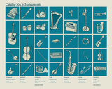 Catalog 3 - Instruments Serigraph by  Brainstorm