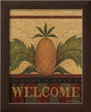 Welcome Pineapple Posters by Warren Kimble