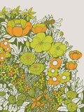 Vintage Floral Serigraph by  Brainstorm