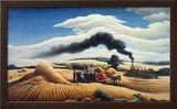 Threshing Wheat Posters by Thomas Hart Benton