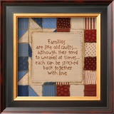 Family Quilts Poster by Karen Tribett