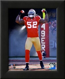 Patrick Willis NFC Divisional Playoff Game Action Framed Photographic Print