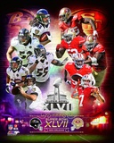 Super Bowl XLVII Match Up Composite Photo