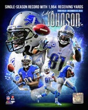 Calvin Johnson Single-Season Receiving Yards Record Portrait Plus Photo