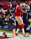 Colin Kaepernick Touchdown 2012 NFC Divisional Playoff Action Photo