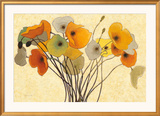 Pumpkin Poppies I Art by Shirley Novak