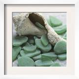 Sea Glass, Kelly Green Poster by Celia Pearson