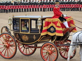 Hm Queen, Trooping Colour 2012, Queen's Birthday Parade, Whitehall, Horse Guards, London, England Photographic Print by Hans-Peter Merten