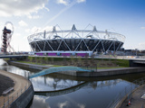 The Olympic Stadium with the Arcelor Mittal Orbit and the River Lee, London, England, UK Photographic Print by Mark Chivers