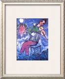 Violoniste Bleu Prints by Marc Chagall