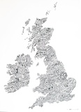 Word Map - UK Poster Affiches