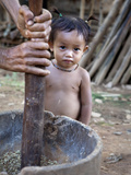 Portrait of Young Laotian Village Girl, Yoihai Village, Nga District, Luang Prabang, Laos Photographic Print by Lynn Gail