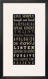 Live Simply Posters