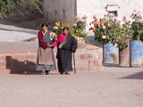 Tibetan Pilgrim Women in Plkhor Chode Monastery, Gyantse, Tibet, China, Asia Photographic Print by Nancy Brown