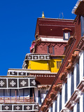 Windows and Roof of the Potala Palace from Below, UNESCO World Heritage Site, Lhasa, Tibet, China Photographic Print by Nancy Brown