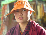 Head Shot of Nun in Lhasa, Tibet, China, Asia Photographic Print by Nancy Brown