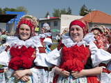 Women in Folk Dress, the Ride of the Kings Festival, Vlcnov, Zlinsko, Czech Republic, Europe Photographic Print by Richard Nebesky