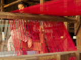 Young Girl at Loom, Soieries Du Mekong, the Silk Mill, Near Road Nh69, Banteay Chhmar, Cambodia Photographic Print by Lynn Gail