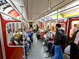 Interior of Subway Train, Toronto, Ontario, Canada, North America Photographic Print by Stuart Dee