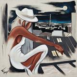 Pensees de Lune Posters par Pierre Farel