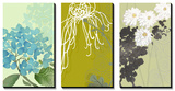 Eastern Floral Triptych Prints