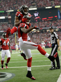 NFL Playoffs 2013: Falcons vs 49ers - Julio Jones Photographic Print by Dave Martin