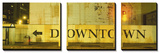 Downtown Sign Printed on a Wall, San Francisco, California, USA Kunst von Panoramic Images 