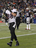 NFL Playoffs 2013: Patriots vs Ravens - Dennis Pitta Photographic Print by Stephan Savoia